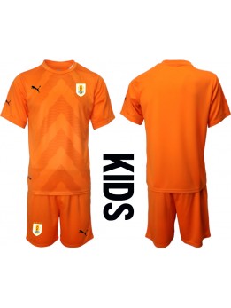 Billige Uruguay Keeper Bortedraktsett Barn VM 2022 Kortermet (+ Korte bukser)